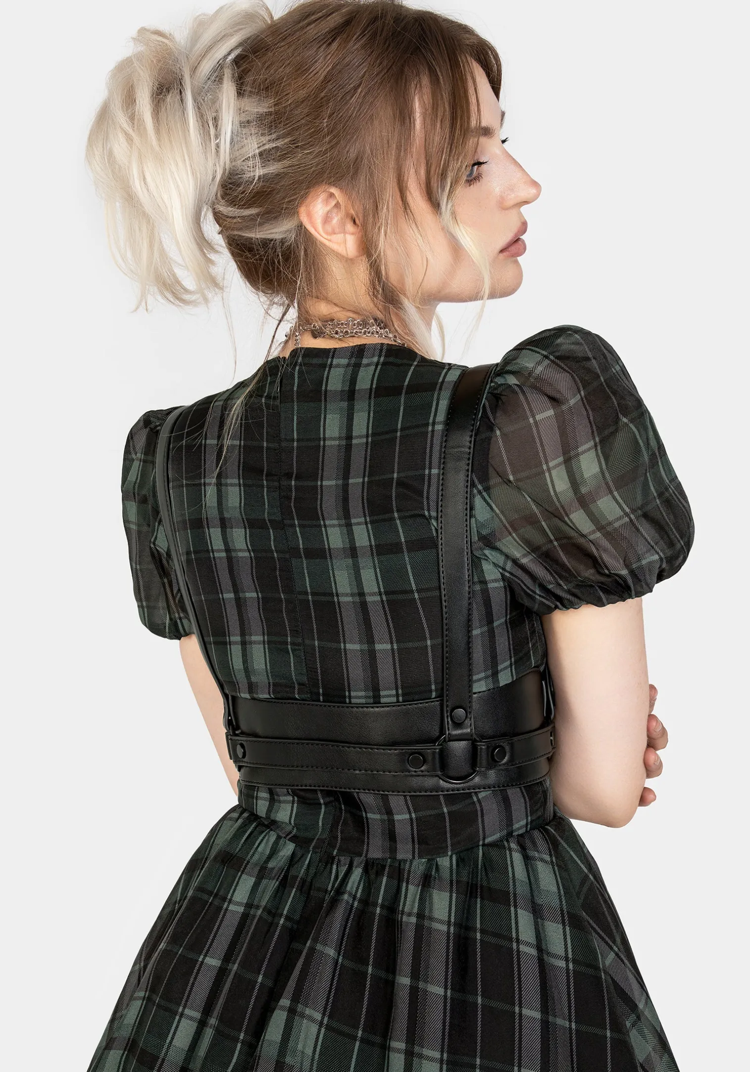 Maeve Western Black Buckle Harness