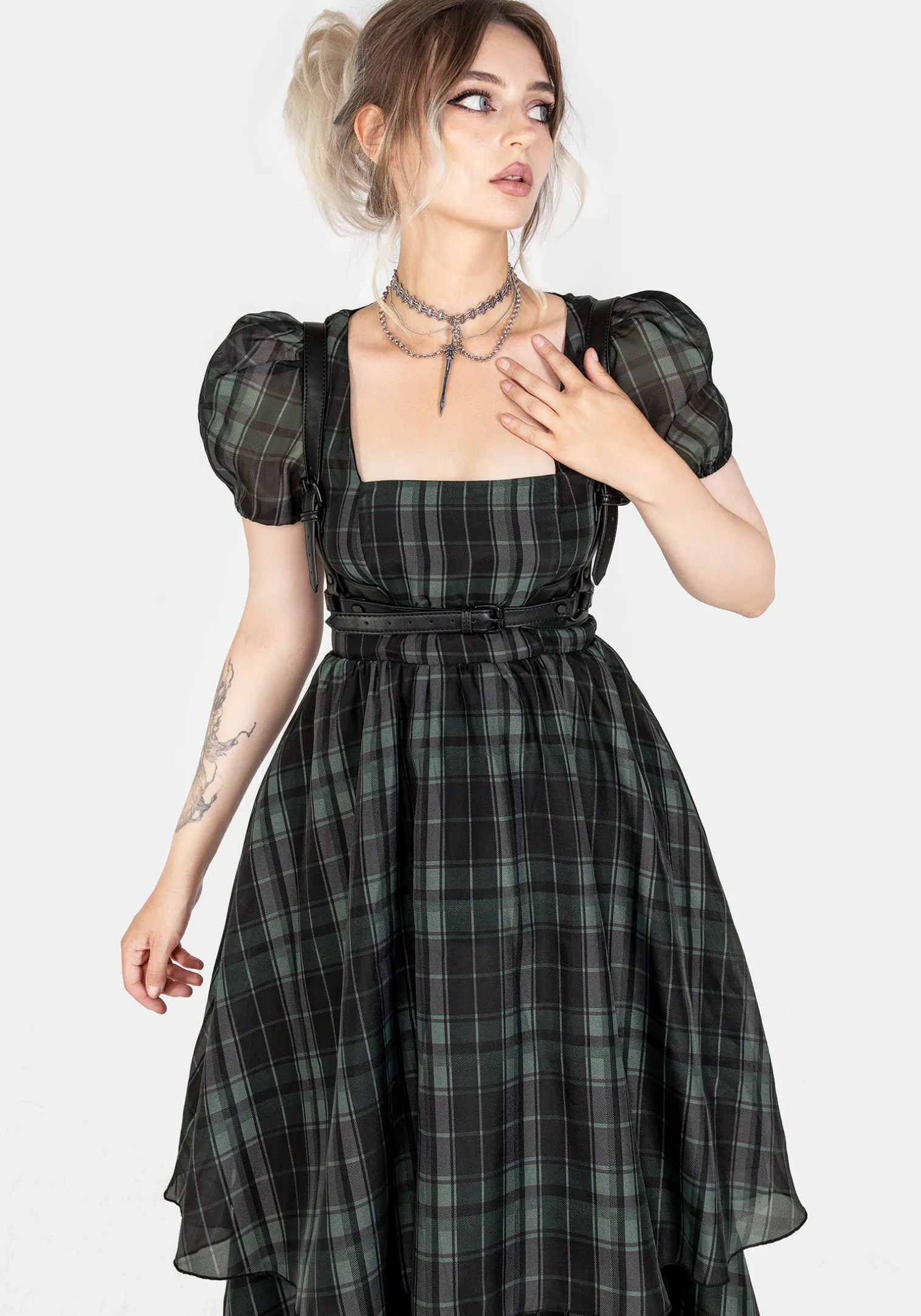 Maeve Western Black Buckle Harness