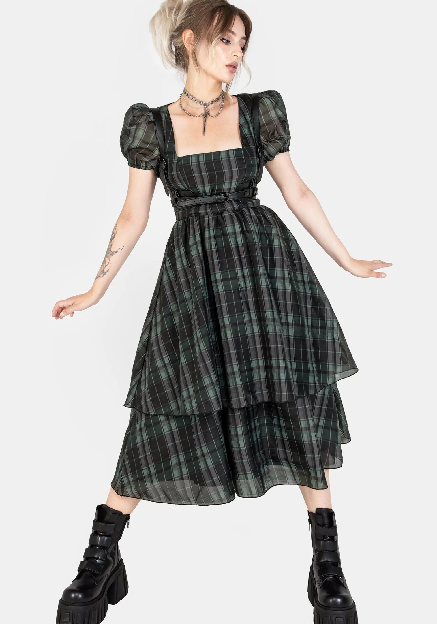 Maeve Western Black Buckle Harness