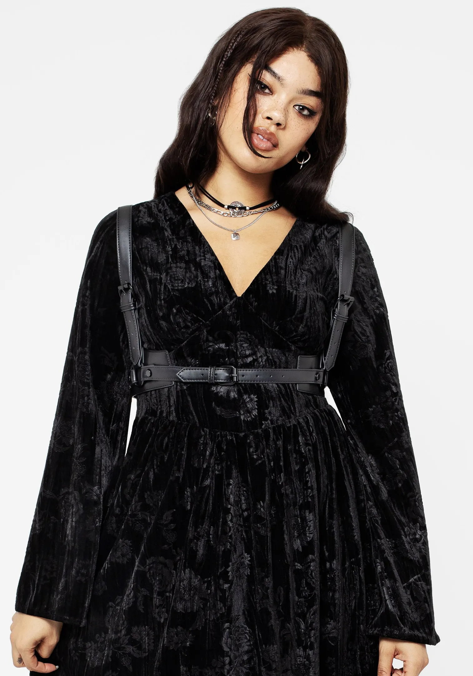 Maeve Western Black Buckle Harness