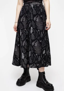 Maidenhair Button Up Midi Skirt