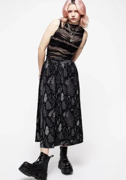 Maidenhair Button Up Midi Skirt