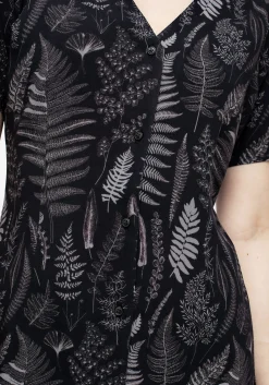 Maidenhair Button Up Mini Dress