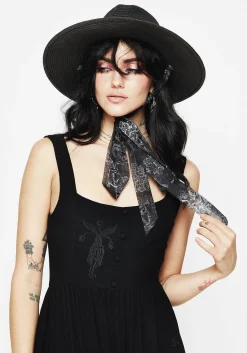 Maleficarum Tie Detail Sun Hat