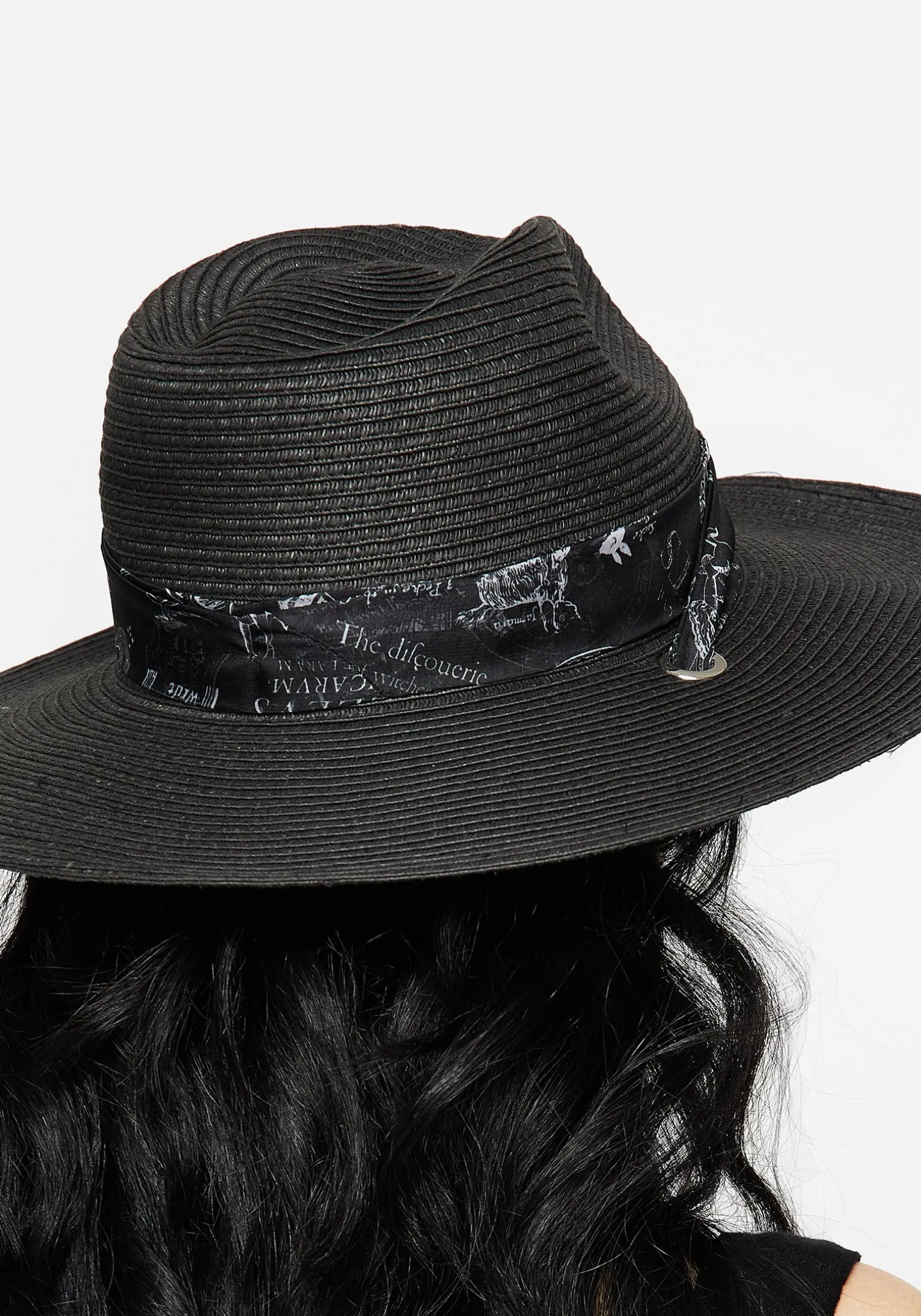 Maleficarum Tie Detail Sun Hat