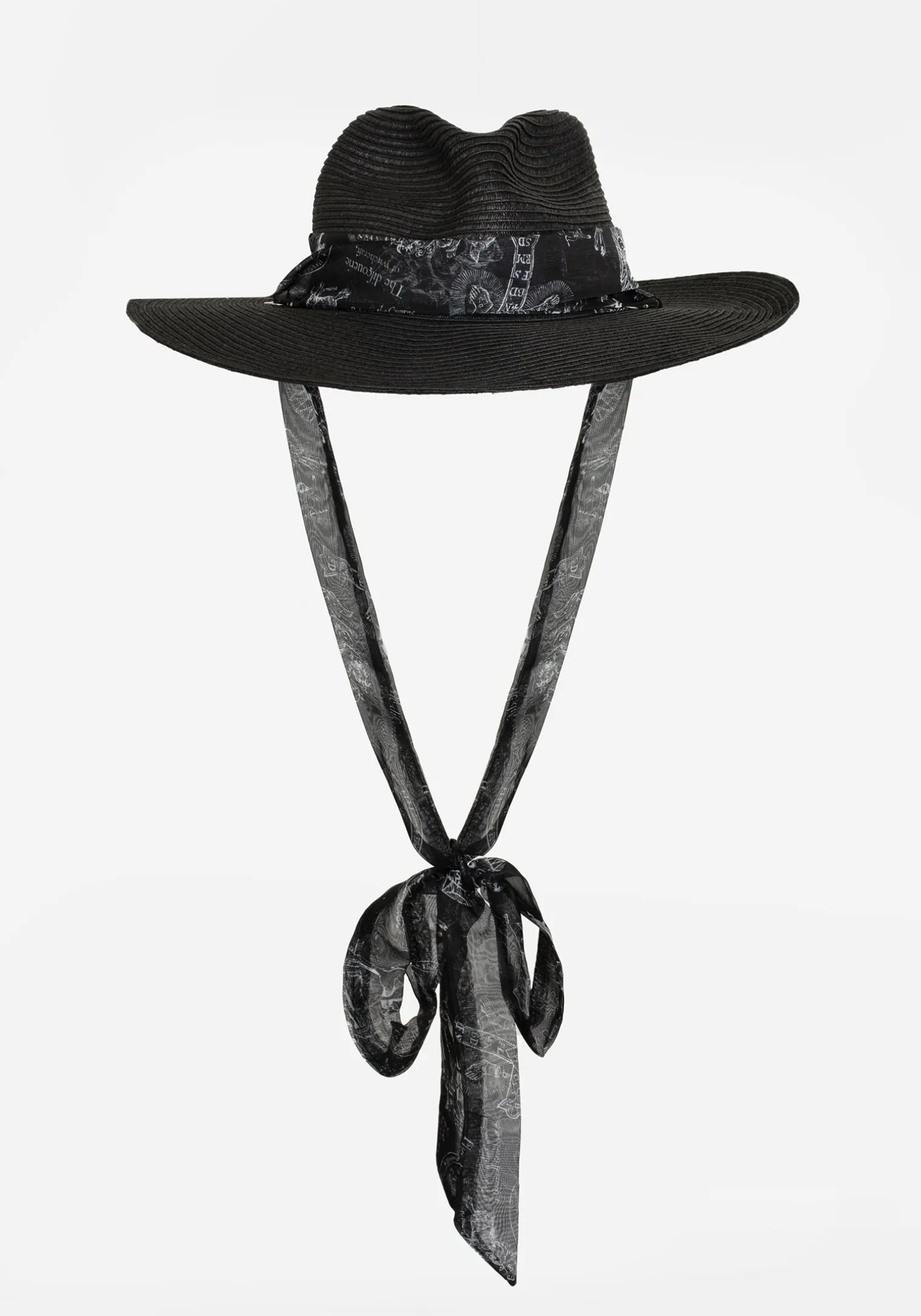 Maleficarum Tie Detail Sun Hat