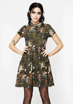 Maleficium Mini Skater Dress