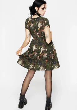Maleficium Mini Skater Dress