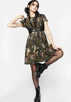 Maleficium Mini Skater Dress