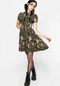 Maleficium Mini Skater Dress