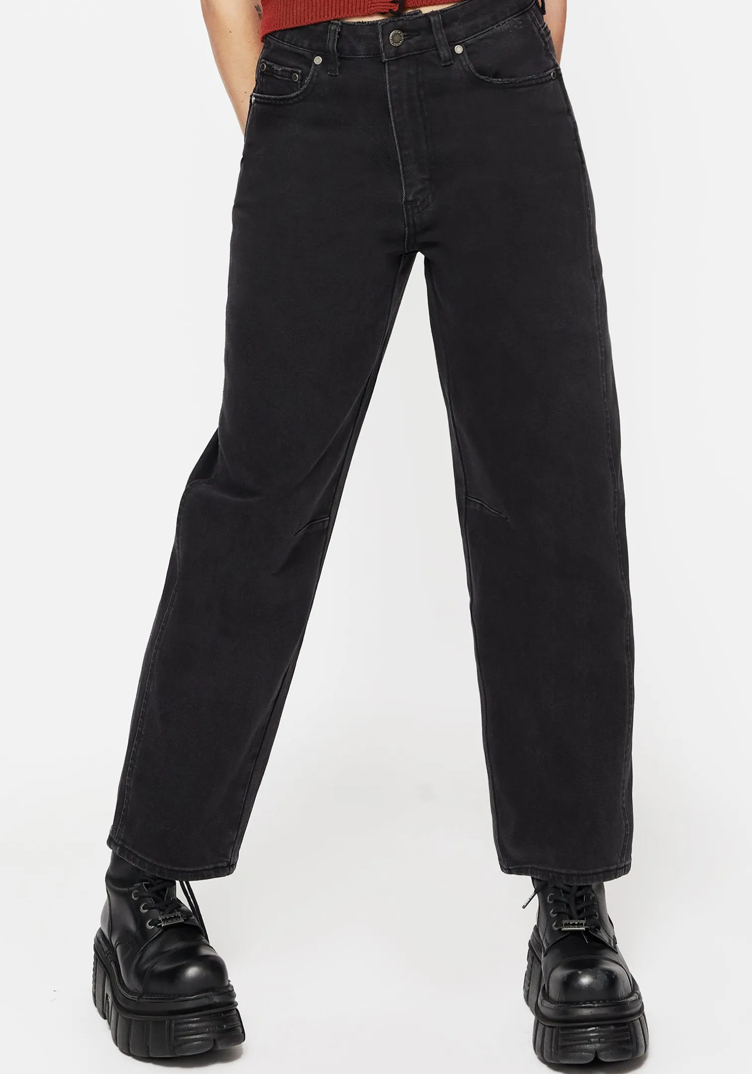 Malevolence Denim Barrel Leg Jeans
