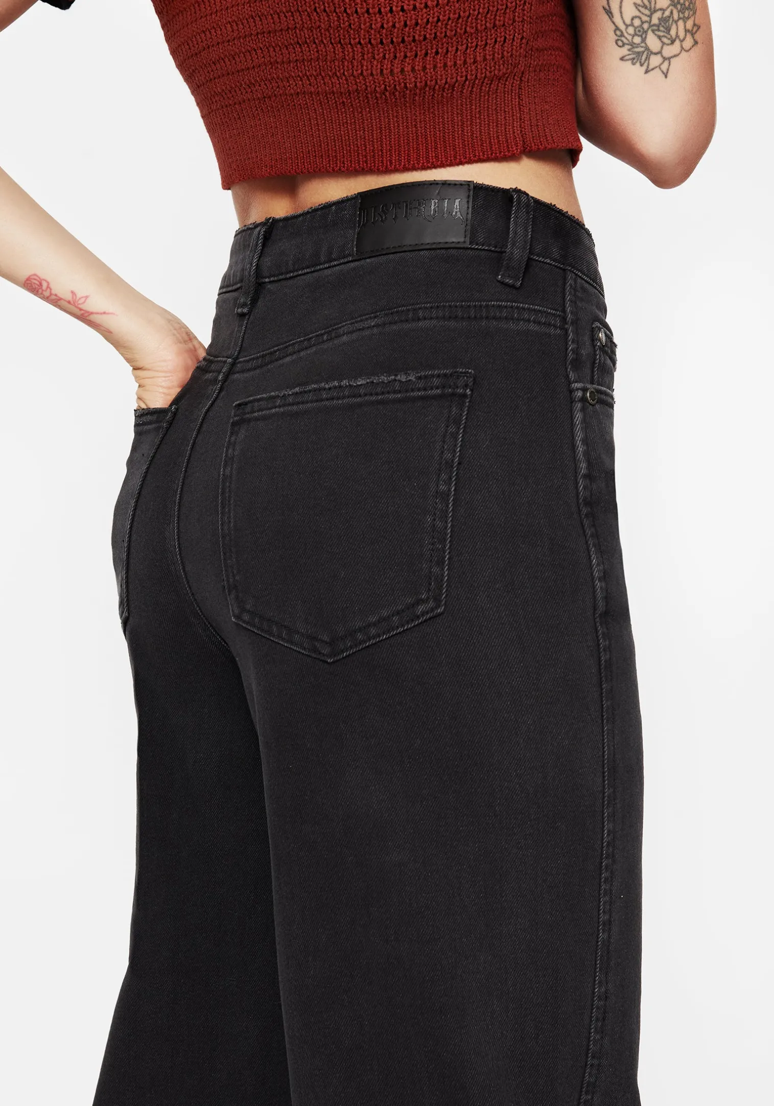 Malevolence Denim Barrel Leg Jeans