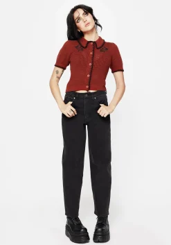 Malevolence Denim Barrel Leg Jeans