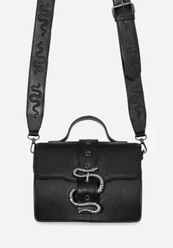 Mamba Snake Buckle Crossbody Bag
