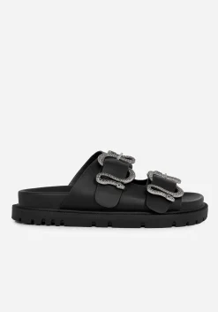 Mamba Snake Buckle Sandals