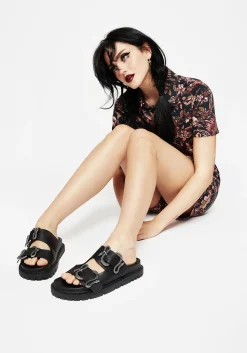 Mamba Snake Buckle Sandals