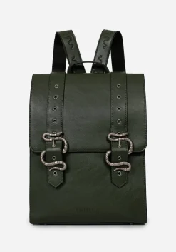 Mamba Snake Buckle Satchel Bag