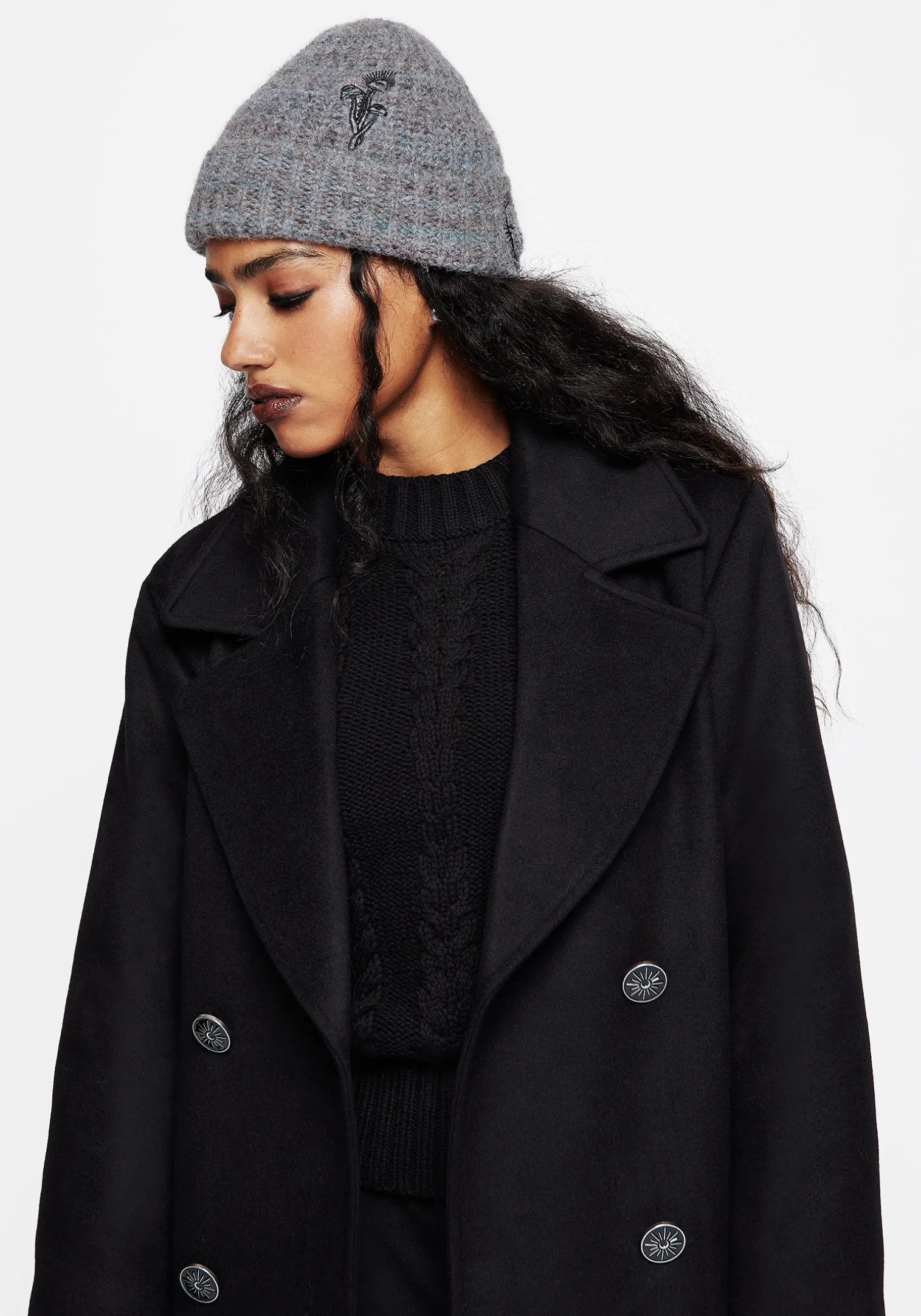 Mandragore Embroidered Knit Beanie