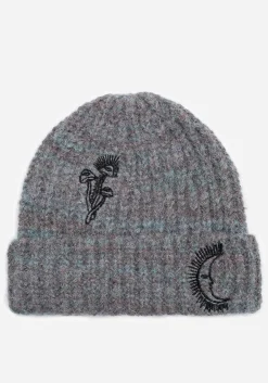 Mandragore Embroidered Knit Beanie