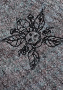 Mandragore Embroidered Knit Beanie