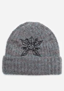 Mandragore Embroidered Knit Beanie