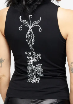 Mandrake High Neck Sleeveless Tee