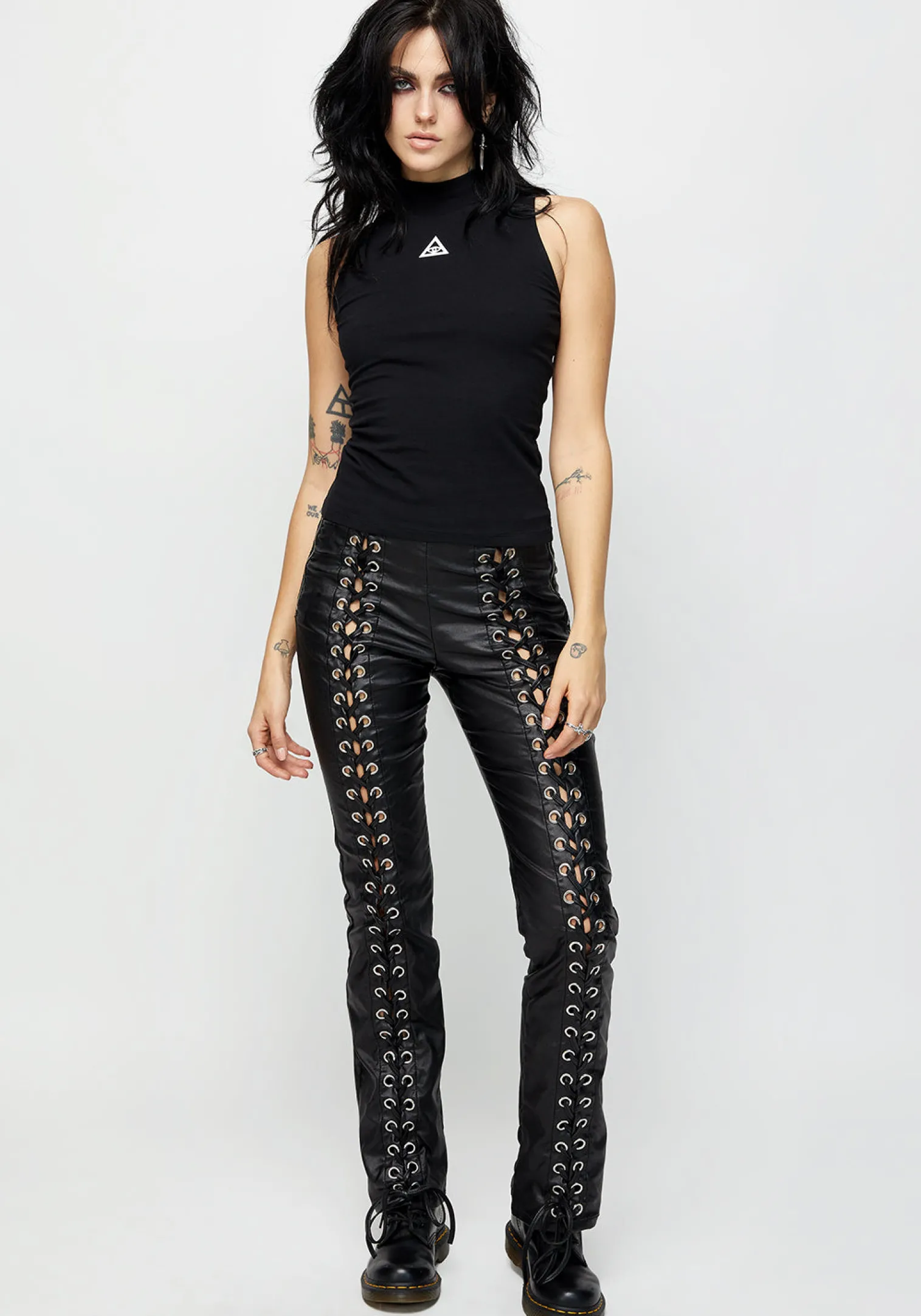 Mandrake High Neck Sleeveless Tee