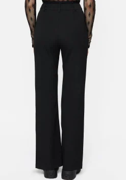 Marian Front Split Straight Leg Tailored Trousers