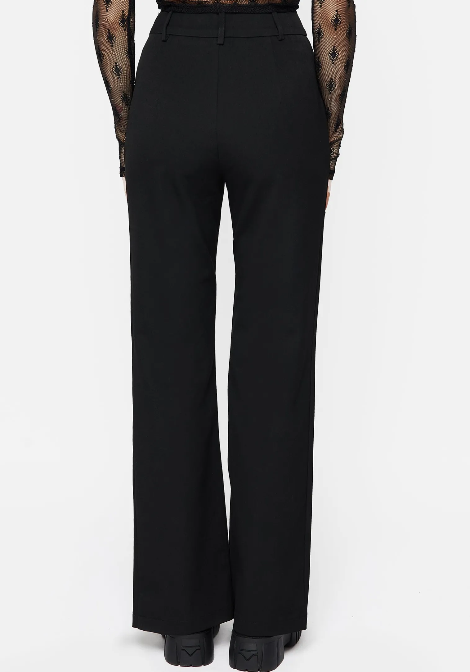 Marian Front Split Straight Leg Tailored Trousers