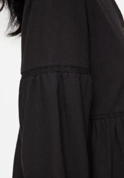 Marigold Cotton Button Up Smock Mini Dress