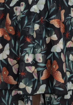 Mariposa Split Tiered Organza Skirt