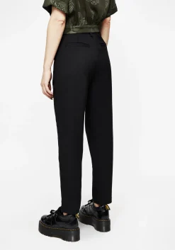 Marsilea Fern Embroidered Tapered Tailored Trousers