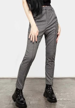 Martha Gingham Tapered Trousers