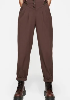 Marwood Acorn Embroidered Button Up Waist Balloon Trouser