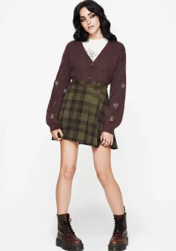 Maya Tile Embroidered Knit Cardigan