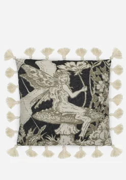 Maypole Fairies Tassel Trim Tapestry Cushion