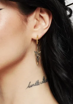 Maypole Fairy Dagger Drop Earrings
