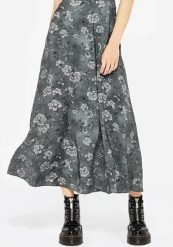 Meadow Floral Serpent Print Midaxi Skirt