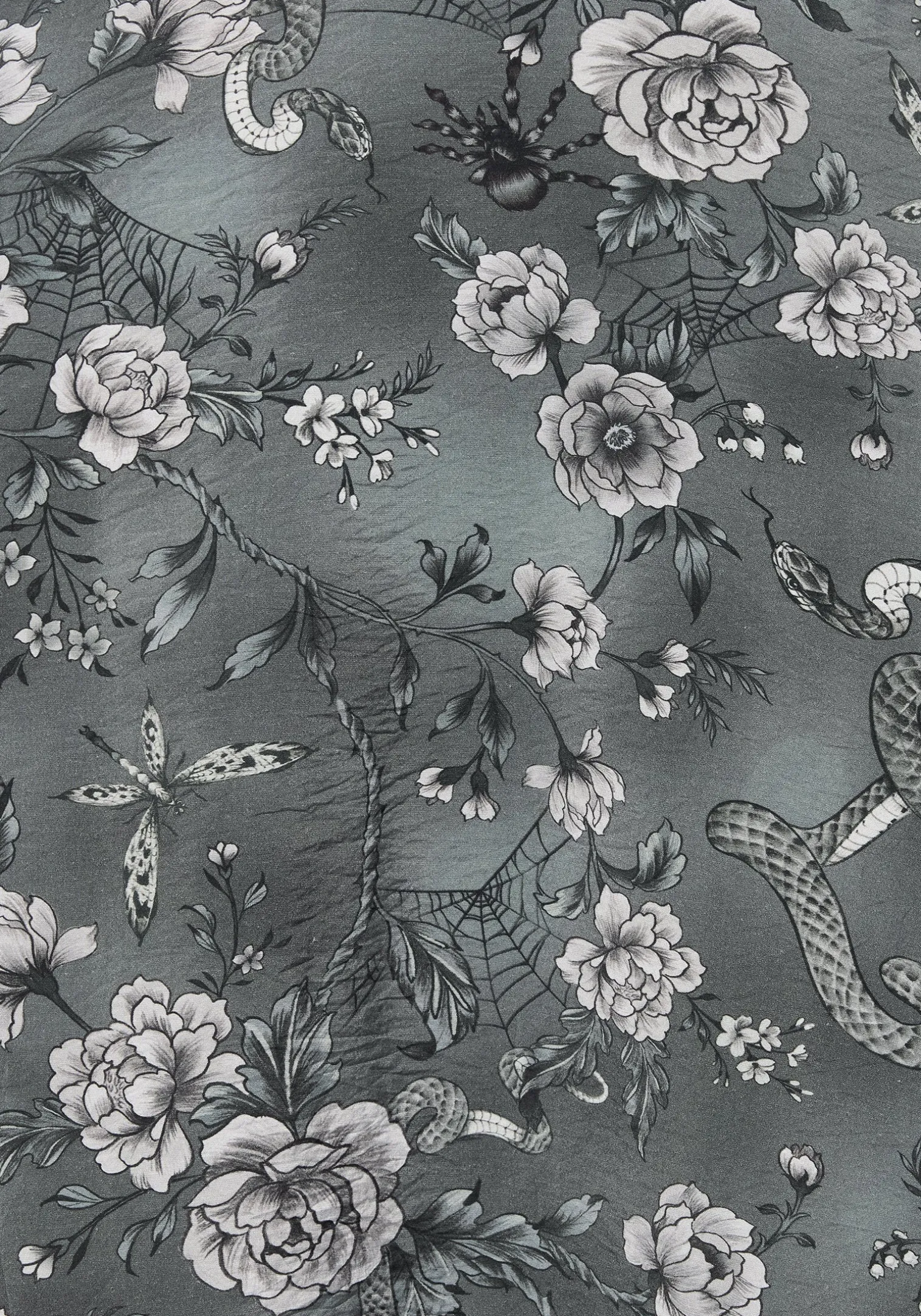 Meadow Floral Serpent Print Midaxi Skirt