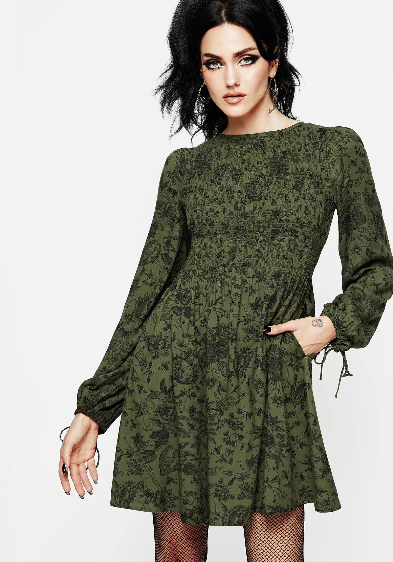 Meadowflowers Floral Print Mini Dress