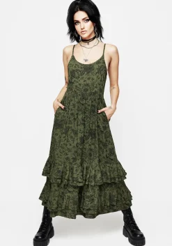 Meadowflowers Floral Print Tiered Midaxi Cami Dress