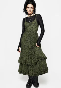 Meadowflowers Floral Print Tiered Midaxi Cami Dress