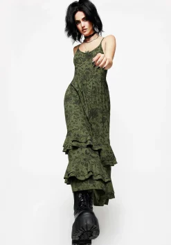 Meadowflowers Floral Print Tiered Midaxi Cami Dress