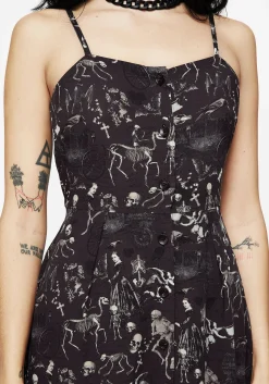Melancholia Button Up Mini Apron Dress