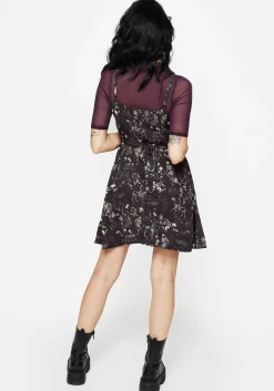 Melancholia Button Up Mini Apron Dress