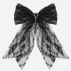 Melanie Heart Lace Hair Bow