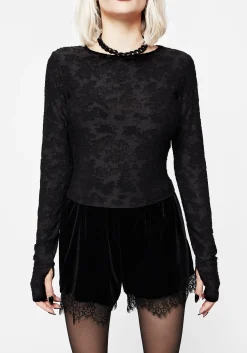 Melica Textured Long Sleeve Top