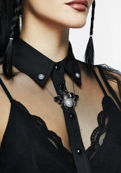 Melissa Bug Collar Chain Brooch