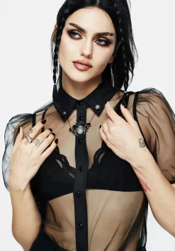 Melissa Bug Collar Chain Brooch