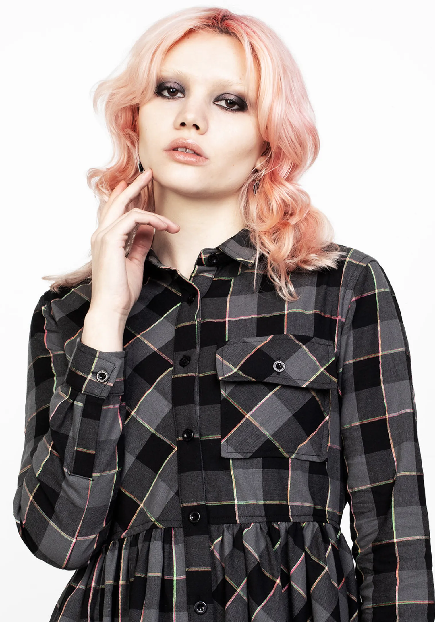 Melody Check Skater Dress